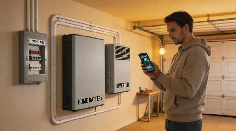 Home battery backup application